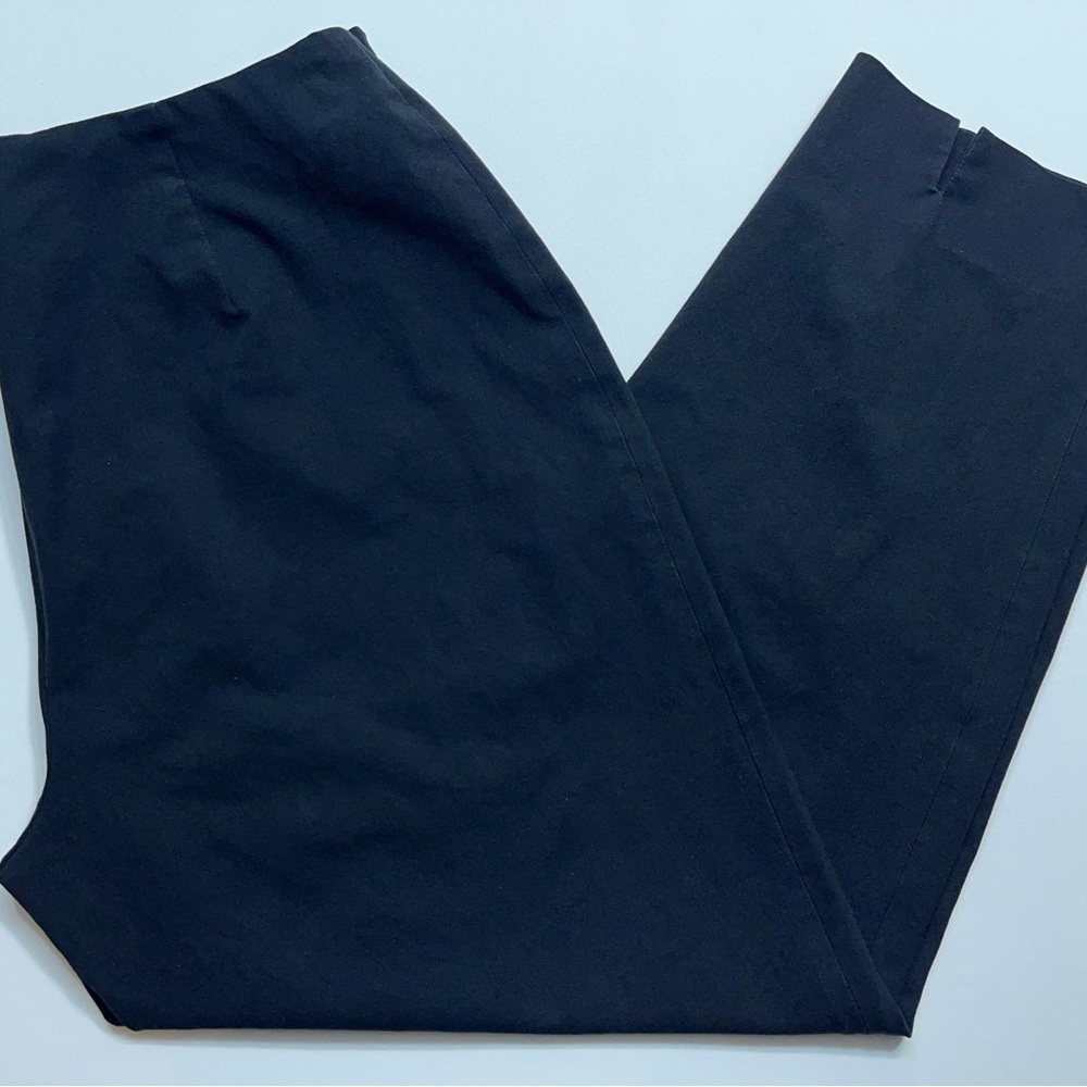 PIAZZA SEMPIONE Italy Audrey Pants Womens Size IT 48 US 32x26 Black Cotton Lycra